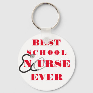 Nurse danke Ihnen Dankbarkeit Geschenk Typografie Schlüsselanhänger