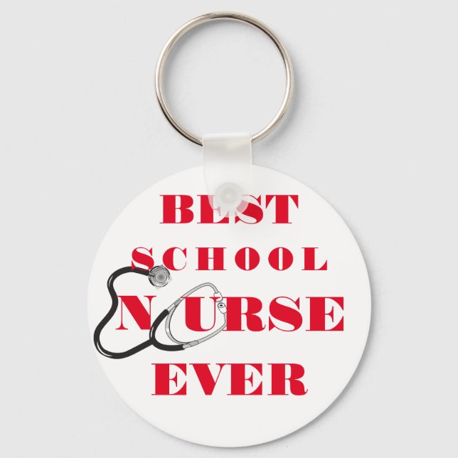 Nurse danke Ihnen Dankbarkeit Geschenk Typografie Schlüsselanhänger (Vorderseite)