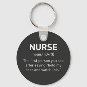 Nurse Definition Funny   Eingetragene Krankengesch Schlüsselanhänger
