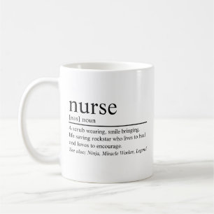Nurse Definition Kaffeetasse: Geschenk für Medizin Kaffeetasse
