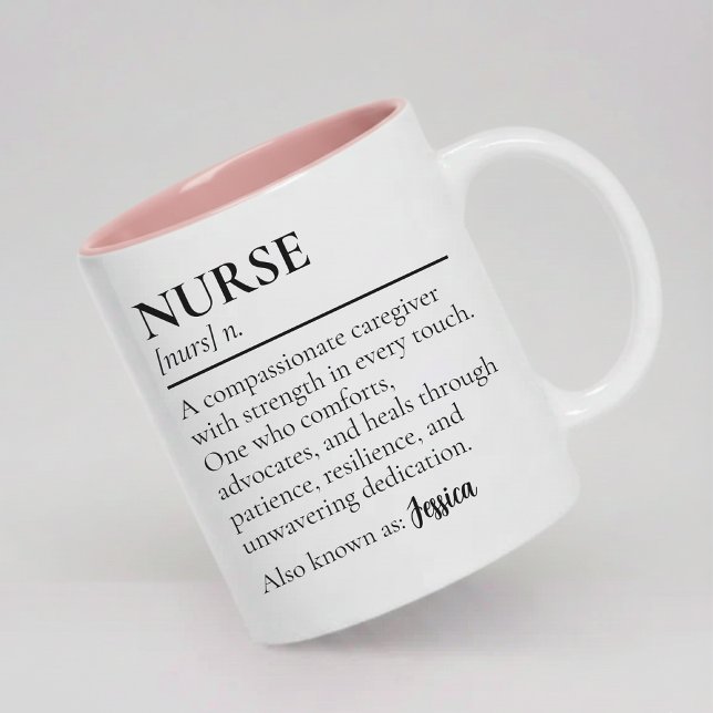Nurse Definition Mug Personalized Gift for Nurses Zweifarbige Tasse (Personalized Medical Nurse Definition Mug Gift, Nurse Definition Mug Gift for Healthcare Staff)