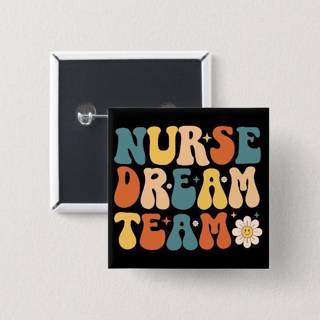 Nurse Dream Team Button (Vorne & Hinten)