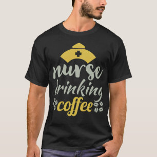 Nurse Drink Kaffee und Katzenjause Camping T-Shirt