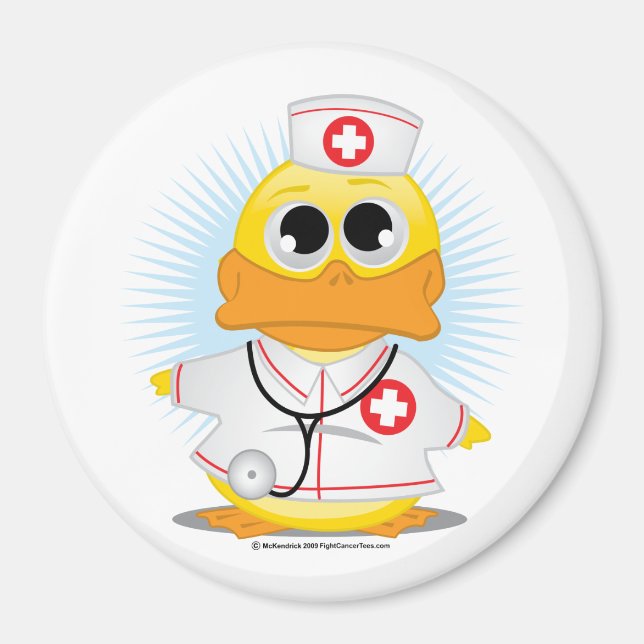 Nurse Duck Magnet (Vorne)