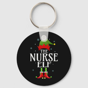 Nurse Elf Xmas Funny Family Matching Weihnachten P Schlüsselanhänger