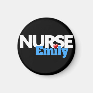 Nurse Emily Show Button Magnet