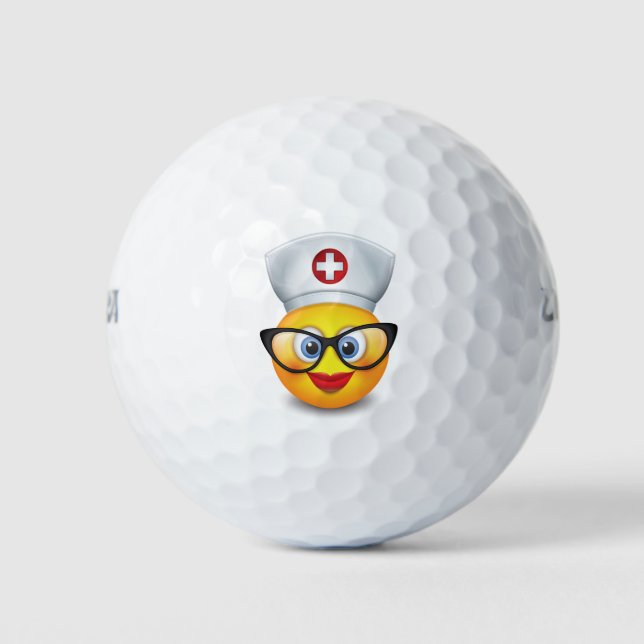 Nurse Emoji Golfball (Vorderseite)