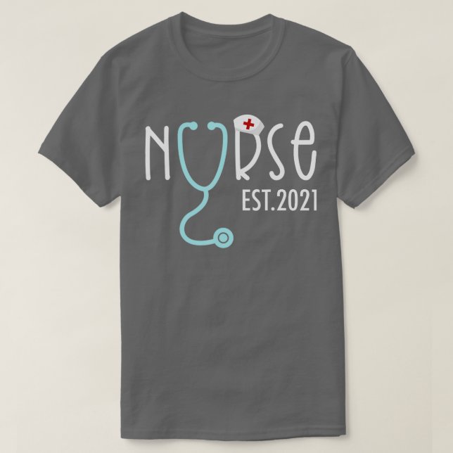 Nurse Est 2023 RN Nursing School Abschluss Gradua T-Shirt (Design vorne)