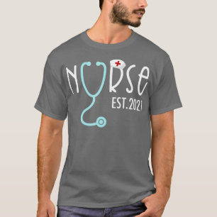 Nurse Est 2023 RN Nursing School Abschluss Gradua T-Shirt