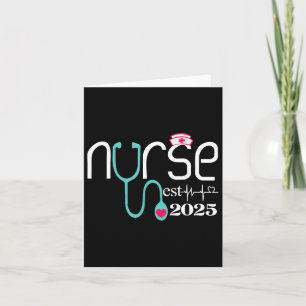Nurse Est 2025 Rn Nursing School Abschluss Gradua Karte
