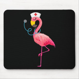 Nurse Flamingo - Funny Flamingo Lover Nursing Mousepad