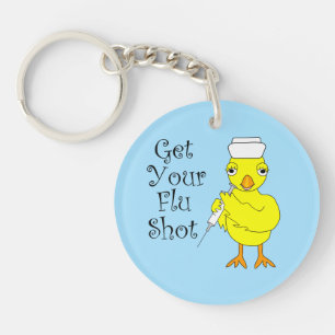 Nurse Flu Shot Chick Schlüsselanhänger