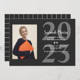 Nurse Foto 2023 Abschluss Black Ankündigung