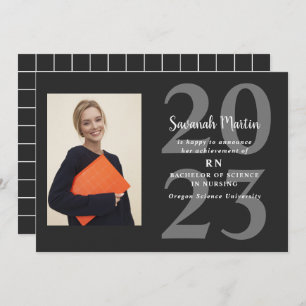 Nurse Foto 2023 Abschluss Black Ankündigung