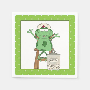 Nurse Frog Party Papierservietten