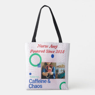 Nurse Fuel Tote Bag - Funny Coffein & Chaos Nurse