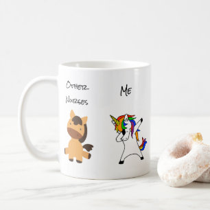 Nurse Funny Dabbing Einhorn Pferd Kaffeetasse