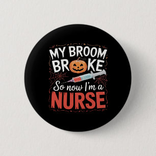 Nurse Funny Halloween Nursing Essential T - Shirt_ Button
