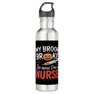 Nurse Funny Halloween Nursing Essential T - Shirt_ Edelstahlflasche
