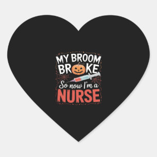 Nurse Funny Halloween Nursing Essential T - Shirt_ Herz-Aufkleber