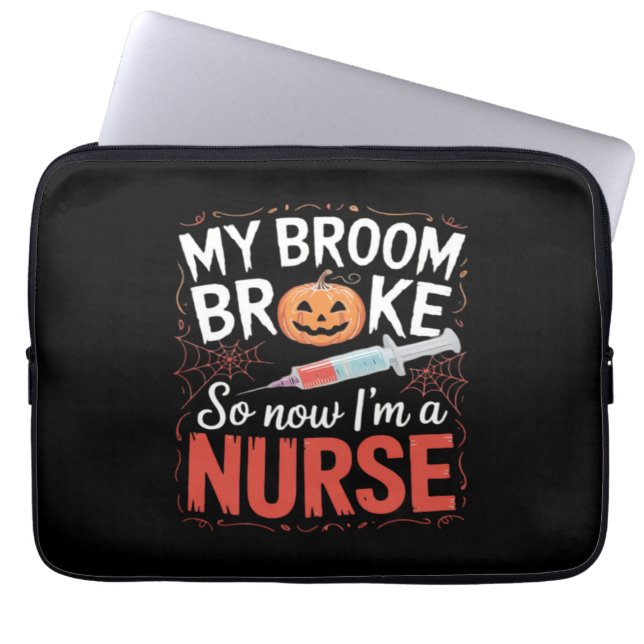 Nurse Funny Halloween Nursing Essential T - Shirt_ Laptopschutzhülle (Vorderseite)
