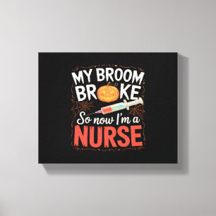 Nurse Funny Halloween Nursing Essential T - Shirt Leinwanddruck