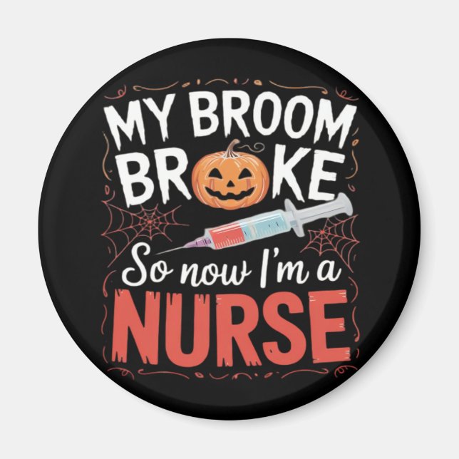 Nurse Funny Halloween Nursing Essential T - Shirt_ Magnet (Vorne)
