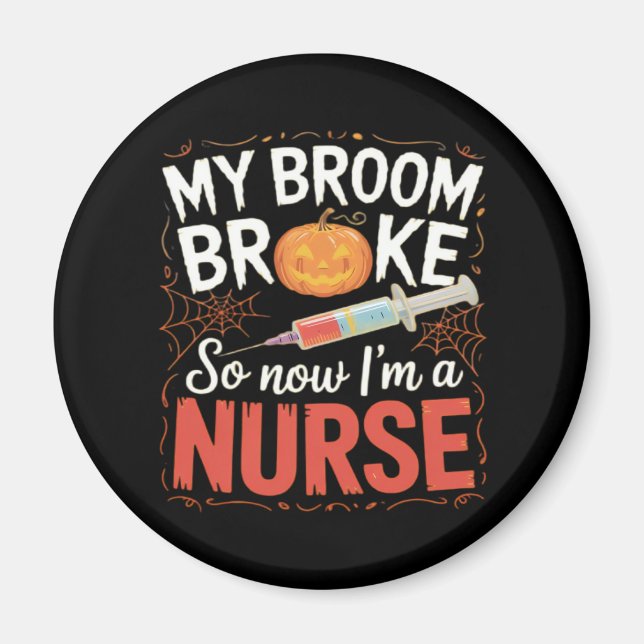 Nurse Funny Halloween Nursing Essential T - Shirt Magnet (Vorne)
