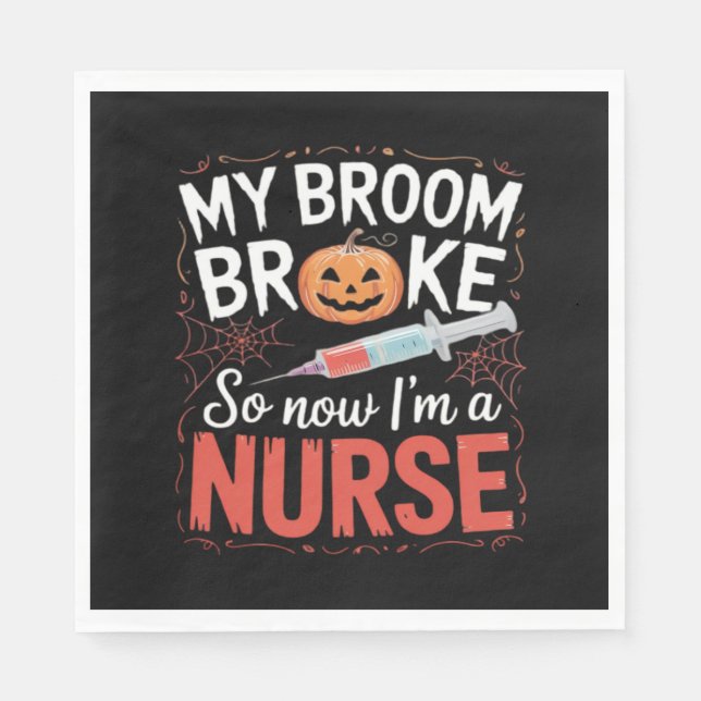 Nurse Funny Halloween Nursing Essential T - Shirt_ Serviette (Vorderseite)