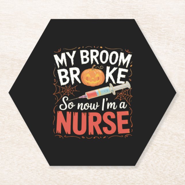 Nurse Funny Halloween Nursing Essential T - Shirt Untersetzer (Vorderseite)