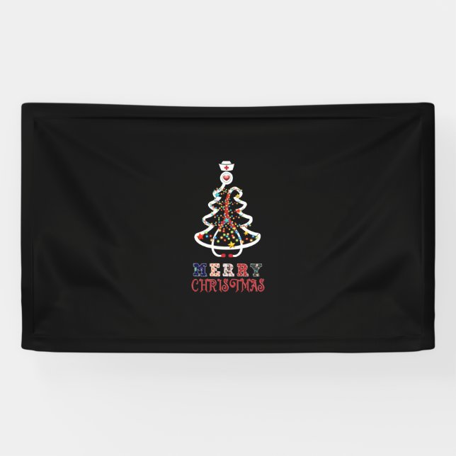 Nurse Geschenk Mery Christmas Banner (Horizontal)