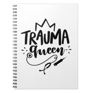 Nurse Geschenk Trauma Königin Notizblock