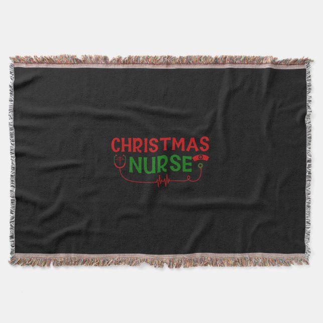 Nurse Geschenk Weihnachtskrankheit Decke (Vorderseite)