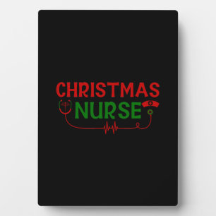 Nurse Geschenk Weihnachtskrankheit Fotoplatte
