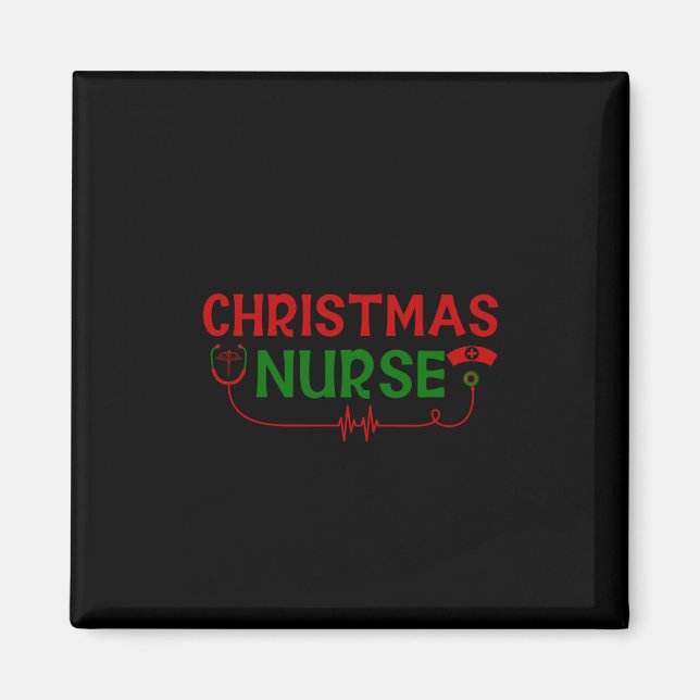 Nurse Geschenk Weihnachtskrankheit Magnet (Vorne)