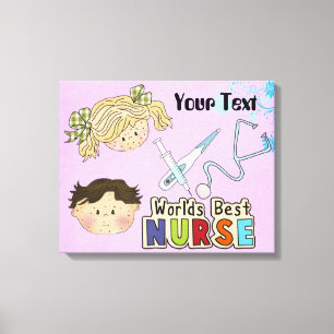 Nurse Geschenk Wrapped Canvas Leinwanddruck
