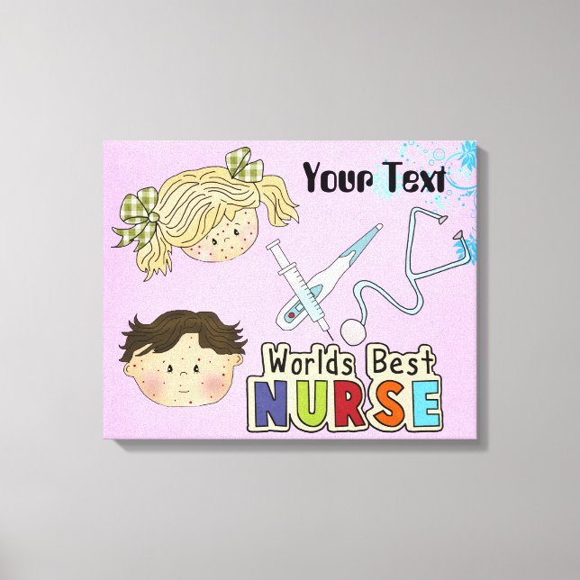 Nurse Geschenk Wrapped Canvas Leinwanddruck (Vorderseite)