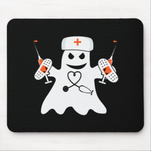 Nurse Ghost Lazy Halloween Kostüm Spaß Pflege RN Mousepad