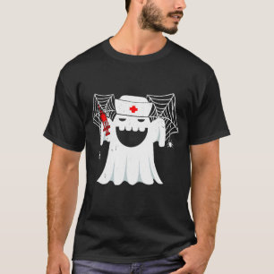 Nurse Ghost Scrub Top Halloween Kostüm für Kranken