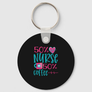 Nurse Gift 50 Nurse 50 Coffee Schlüsselanhänger