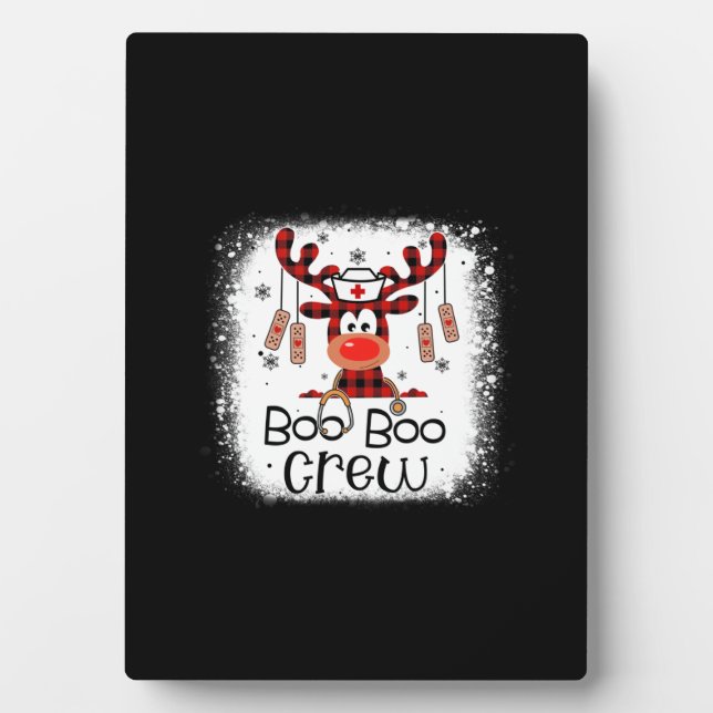 Nurse Gift Boo Boo Crew Fotoplatte (Vorderseite)