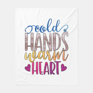 Nurse Gift   Cold Hands Varm Heart Fleecedecke