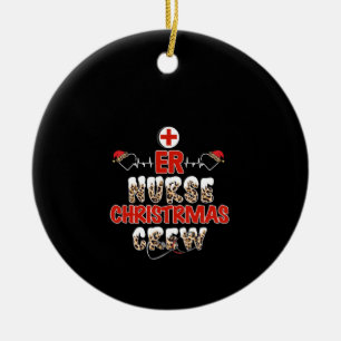 Nurse Gift Er Nurse Weihnachtsfeierliche Crew Keramik Ornament
