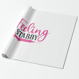 Nurse Gift Gefühl Stabby Nurse Geschenkpapier
