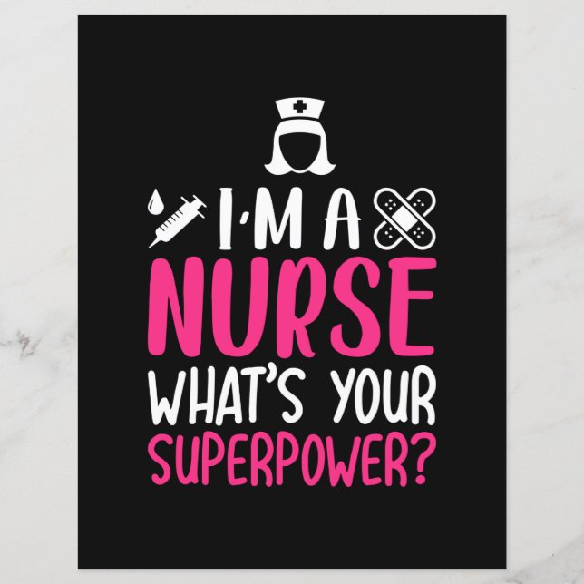 Nurse Gift | I Am A Nurse What Your Superpower (Vorderseite)
