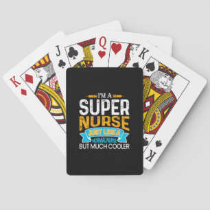 Nurse Gift I Am A Super Nurse Spielkarten