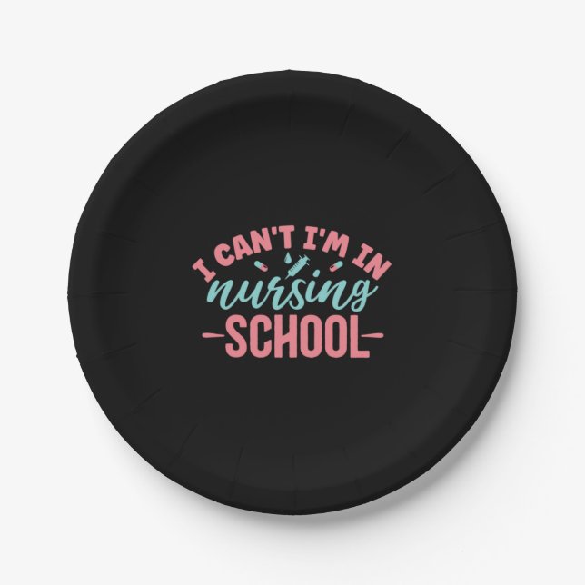 Nurse Gift | I Am In Nursing School Pappteller (Vorderseite)