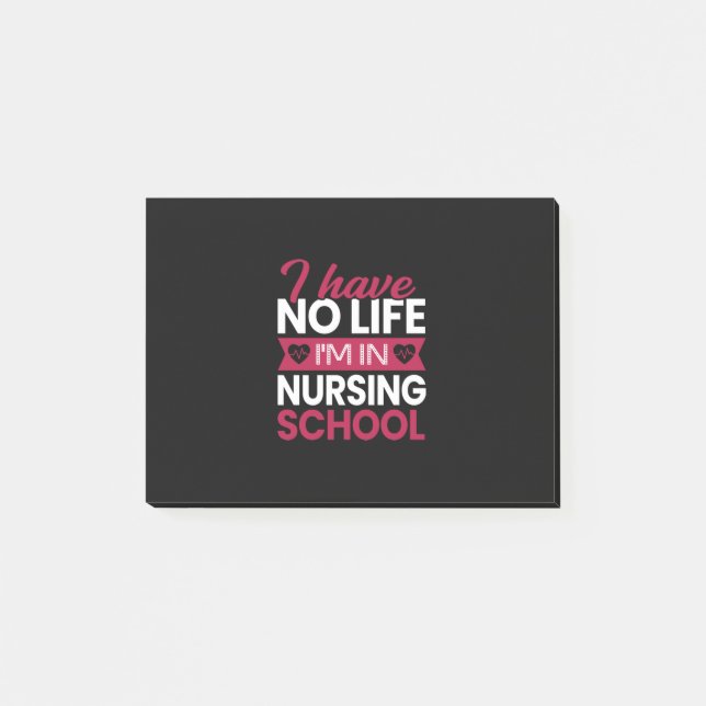 Nurse Gift | I Have No Life Im In Nursing Post-it Klebezettel (Vorderseite)