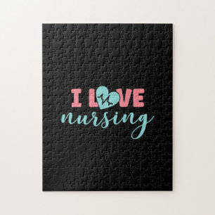 Nurse Gift I Love Nursing Puzzle