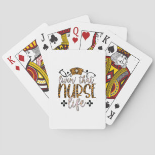 Nurse Gift Living That Nurse Life Spielkarten